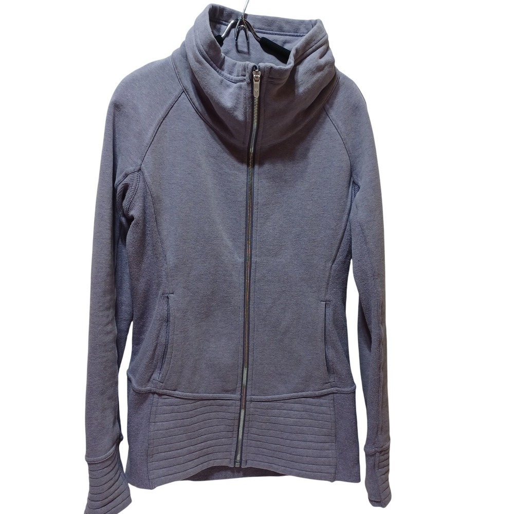Lululemon Radiant II Jacket Womens S Purple Full Zip Yoga‎ Athleisure Gym Travel